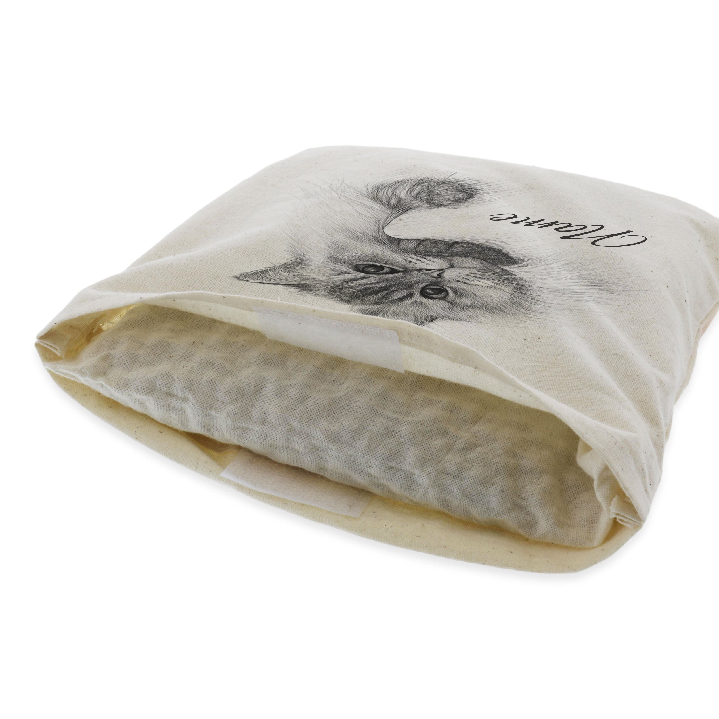 Kirschkernkissen mit Bleistiftzeichnung & Text