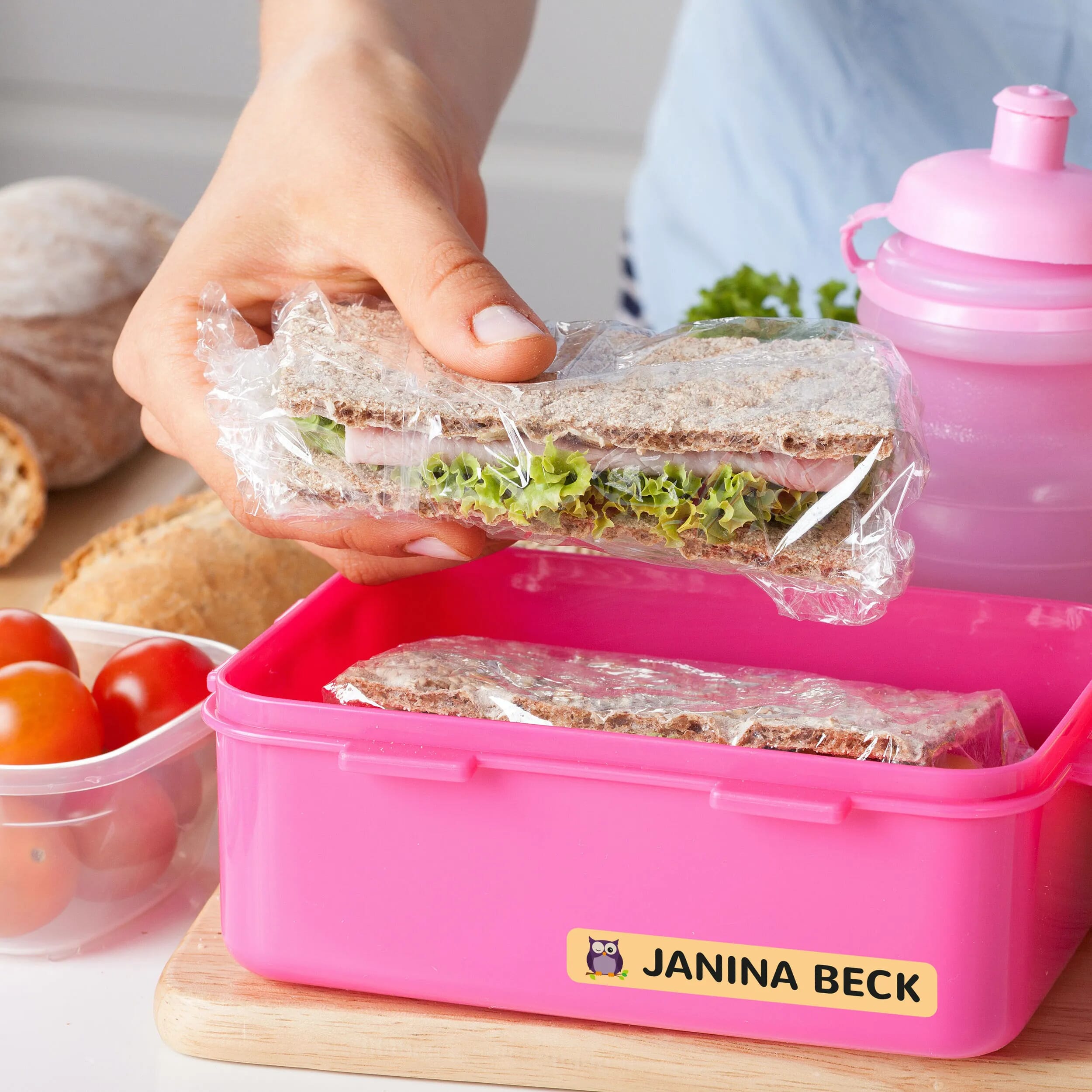 Namensaufkleber für Kinder (Set mit 260 Aufklebern in verschiedenen Größen) - kinder-druckerei.de