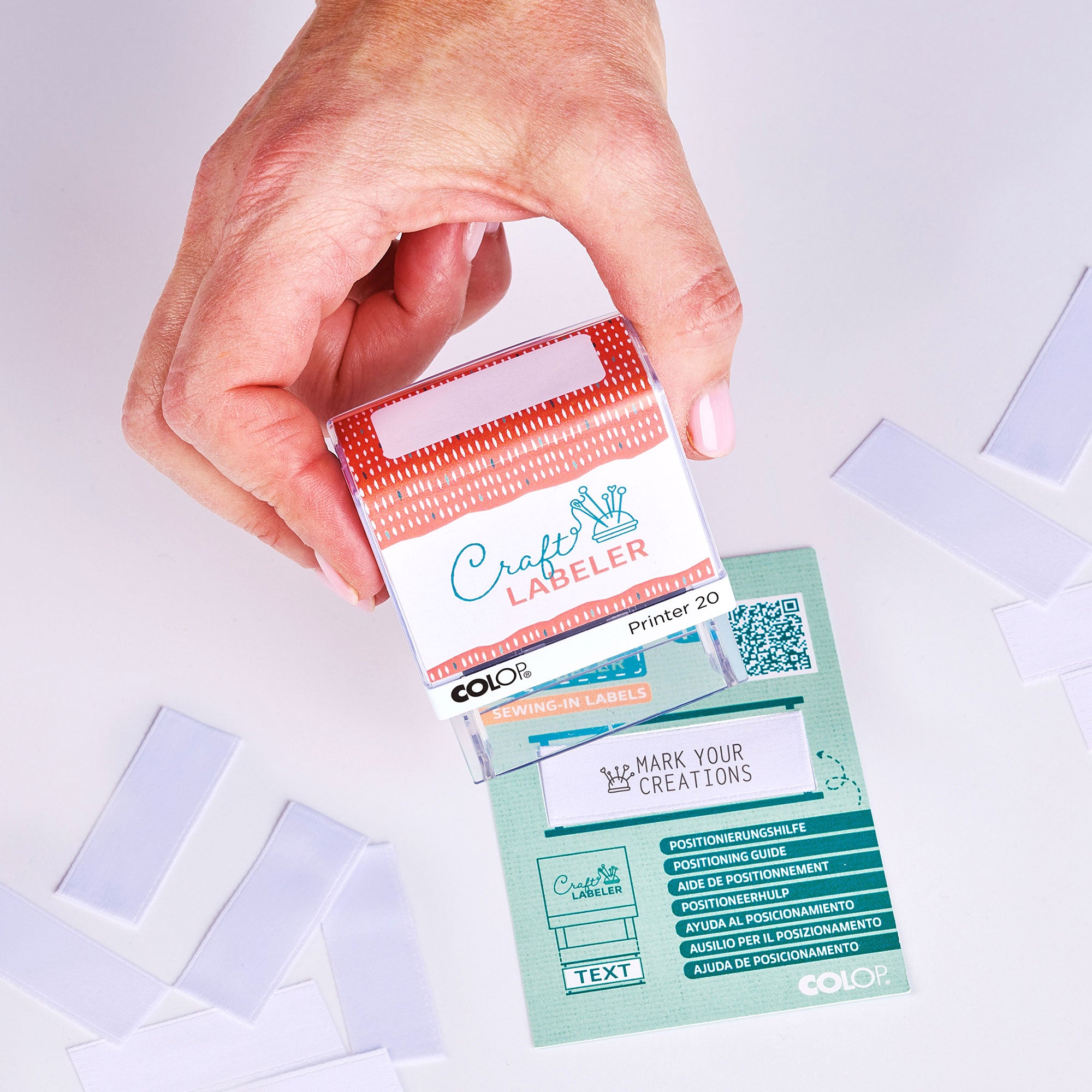Colop Craft LABELER Textilstempel Set Printer 20