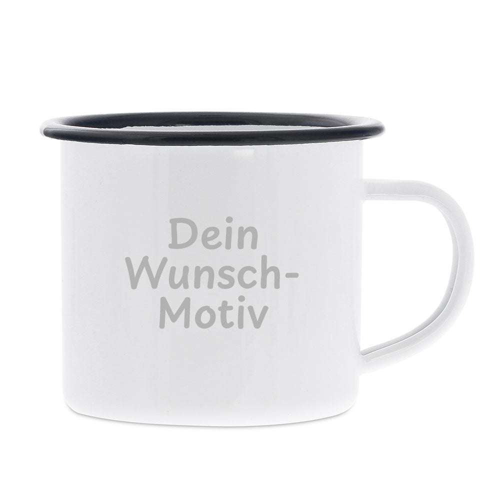 Emaille-Tasse mit Personalisierung - kinder-druckerei.de