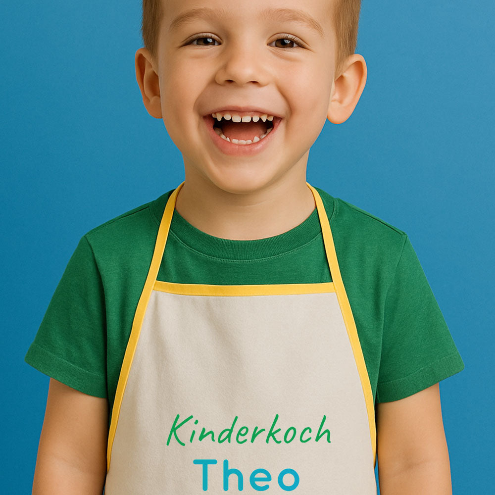 Kinderschürze mit individuellem Druck - kinder-druckerei.de