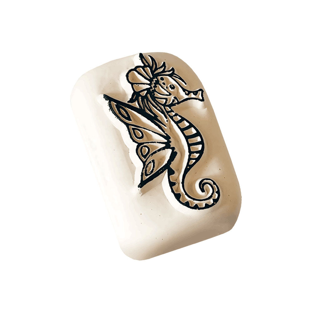 LaDot Tattoostempel-Set Seepferdchen mit pinkem Liner (Set 9) - kinder-druckerei.de