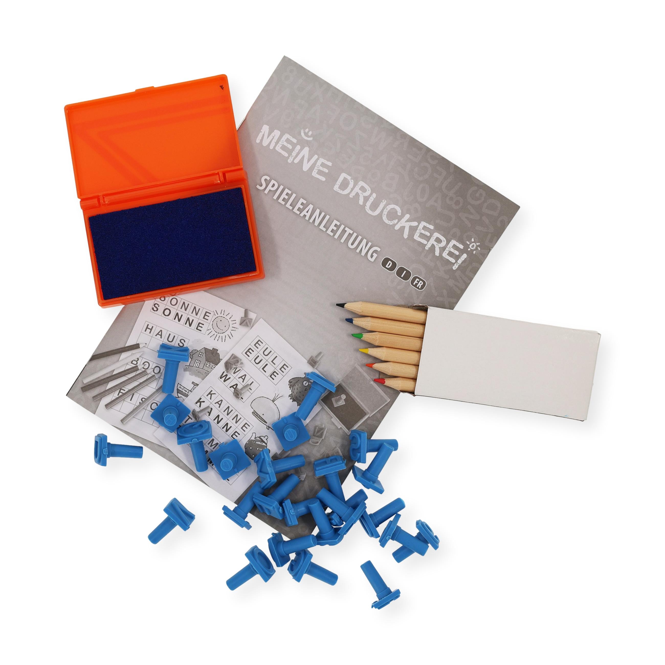 Alphabetstempel „meine Druckerei“ - kinder-druckerei.de