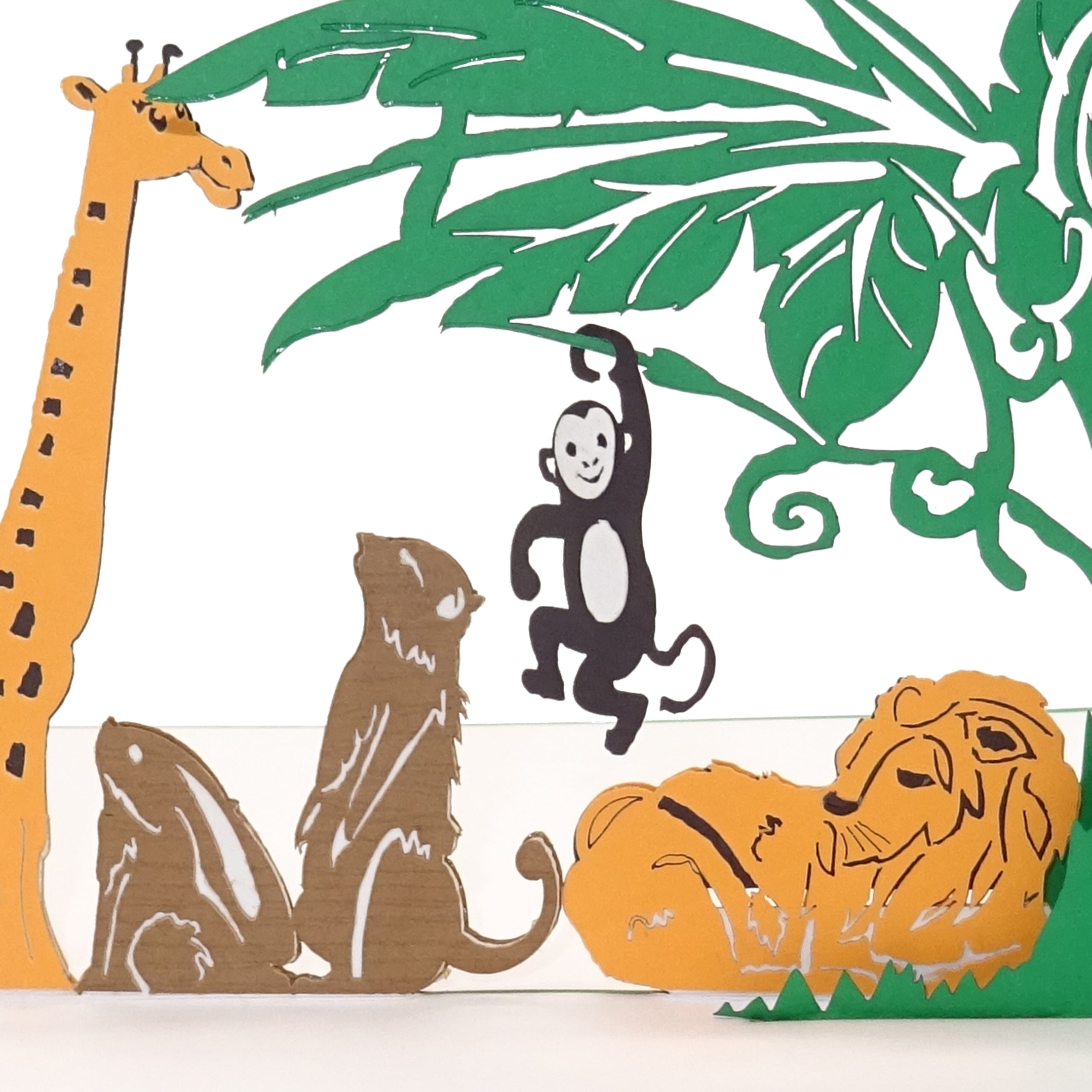 Colognecards Pop-Up Karte Dschungel