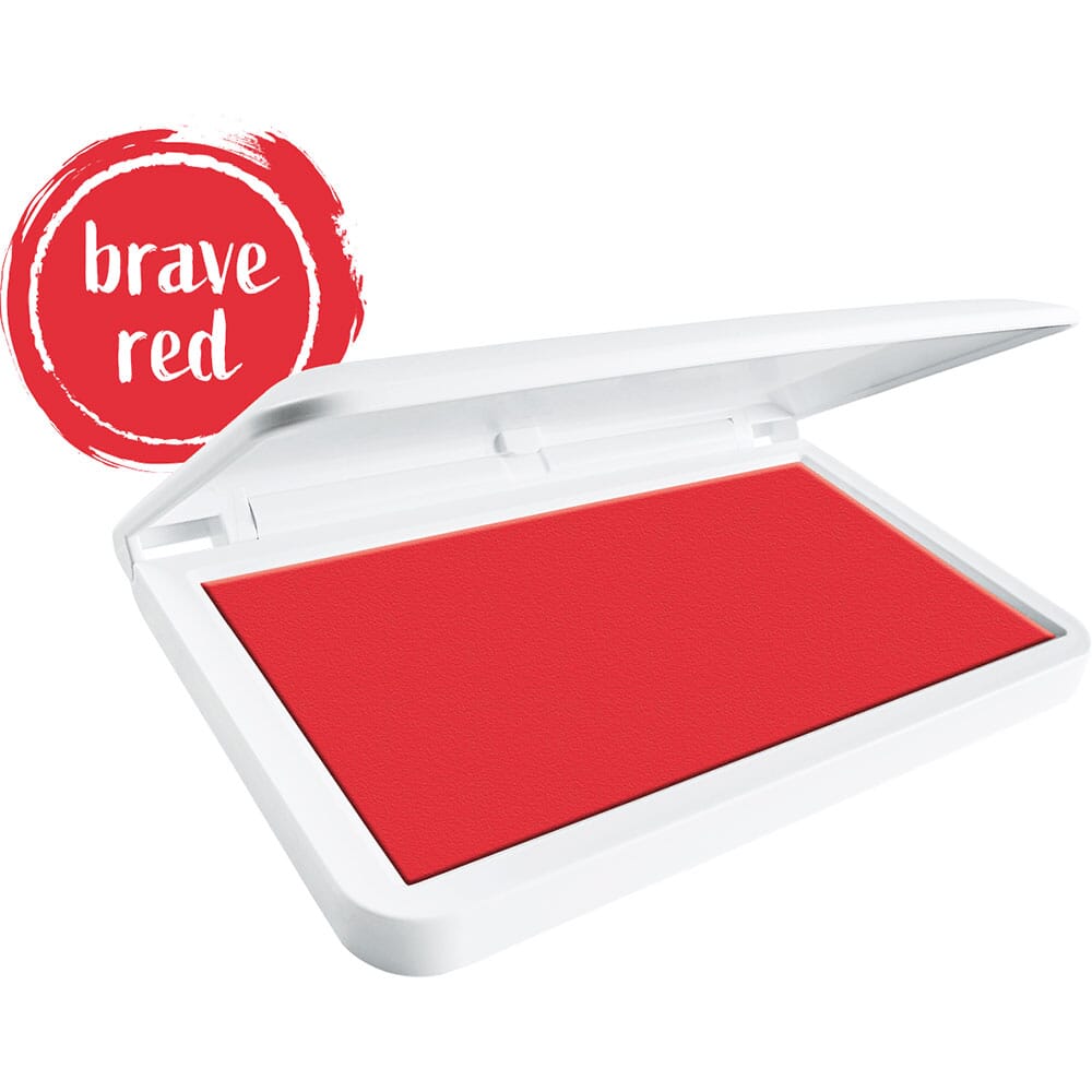Demiawaking Stempelkissen Rot – Konkaves Kissen Aus Schaumstoff, 76x53x18 Mm, Für Stempel & Basteln