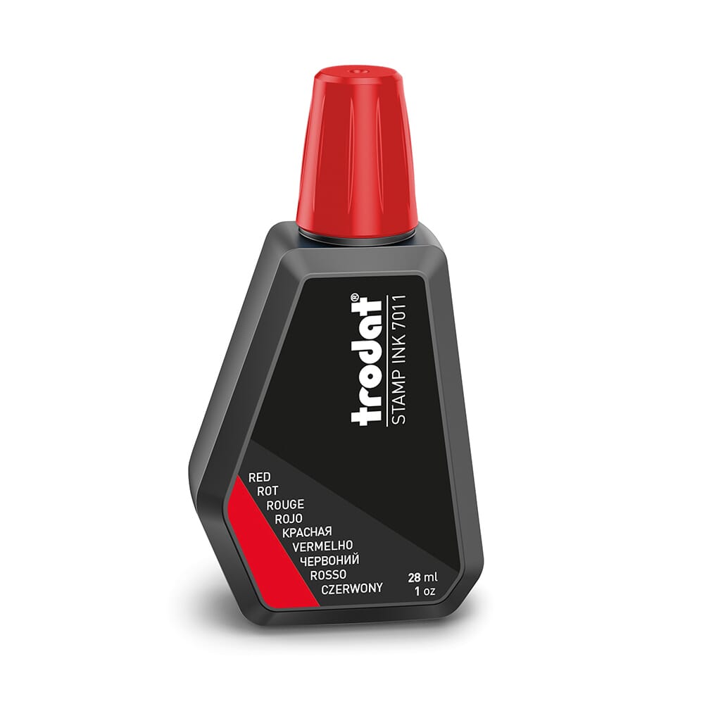 Trodat Stempelfarbe 7011 (28 ml) Dokumentenecht DIN ISO 11798 - kinder-druckerei.de