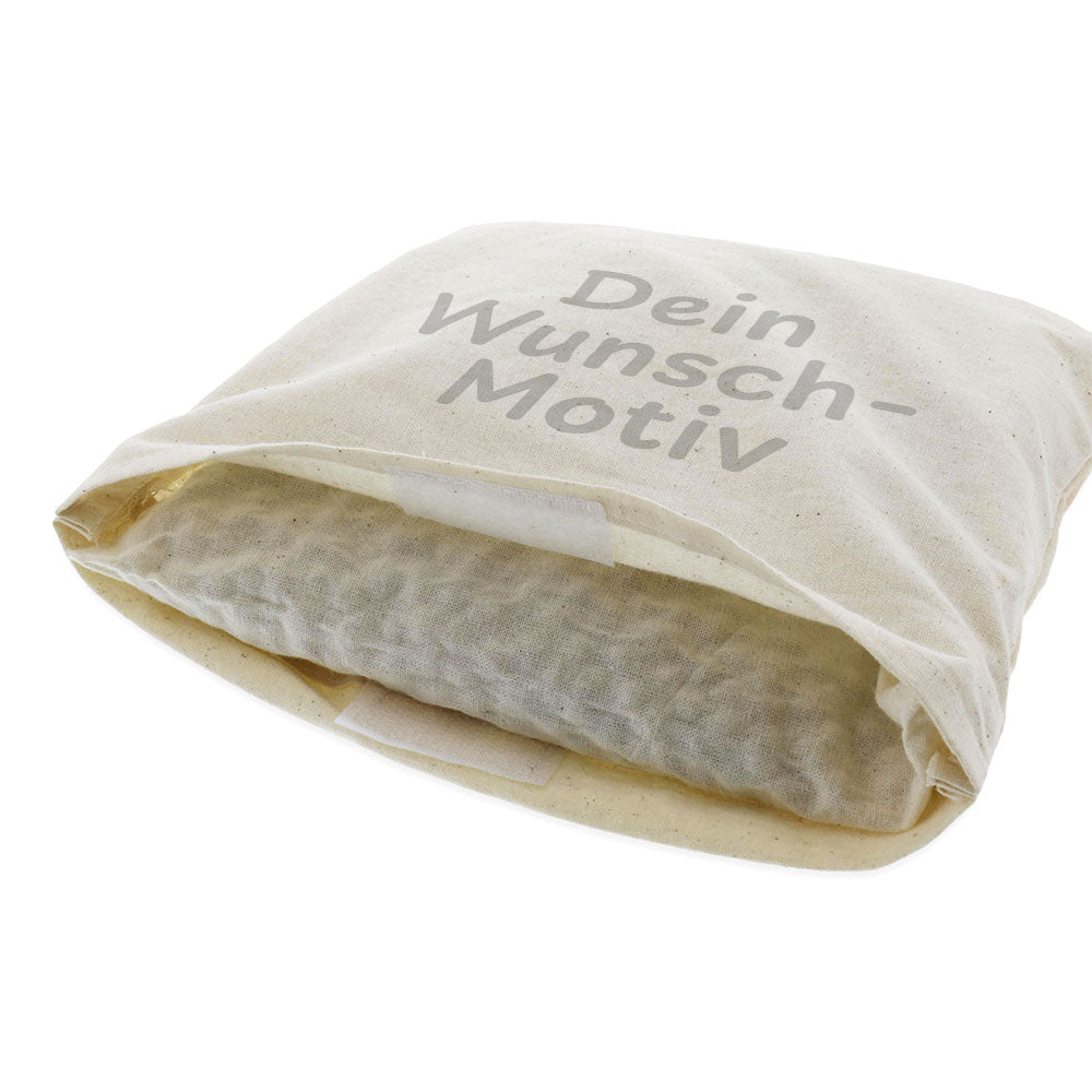 Kirschkernkissen mit individuellem Druck