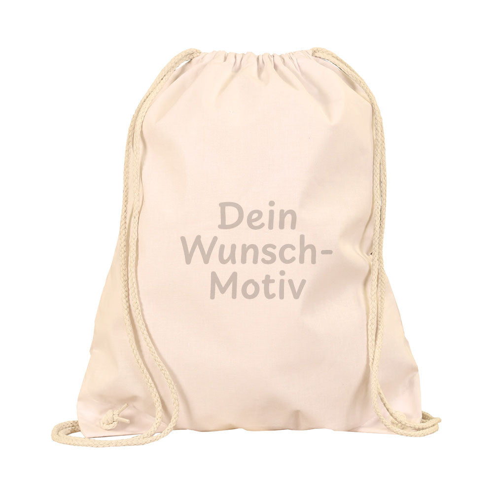 Turnbeutel-Rucksack mit individuellem Druck
