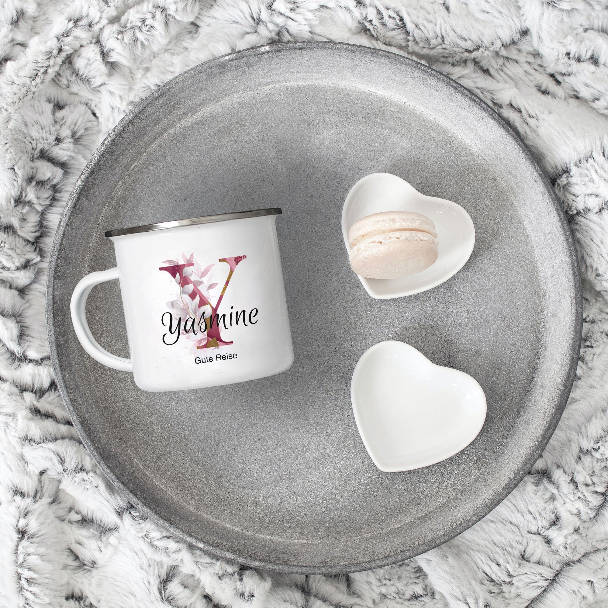 Emaille-Tasse mit Personalisierung