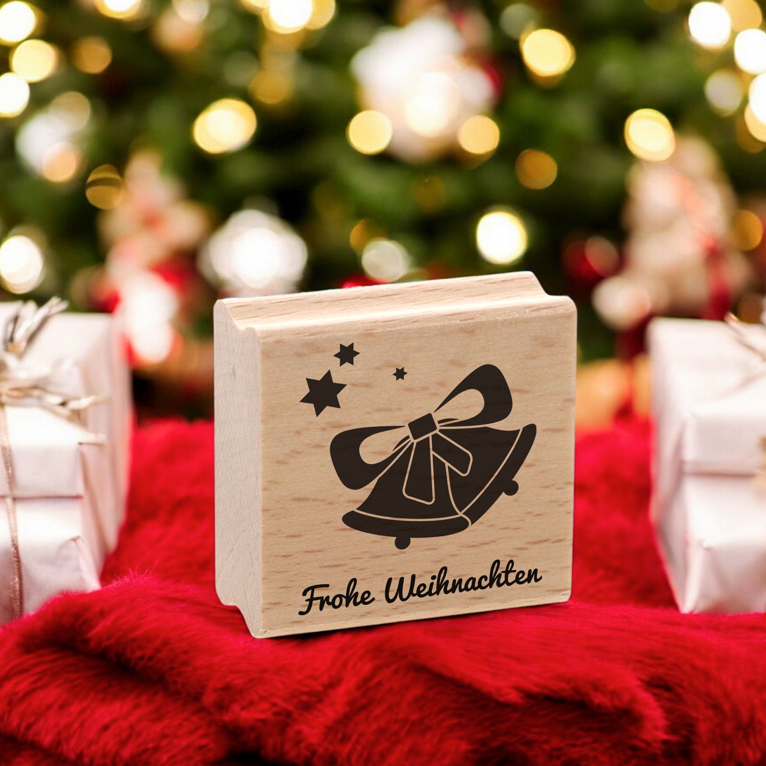Personalisierbarer Motivstempel Weihnachten (60x60 mm)