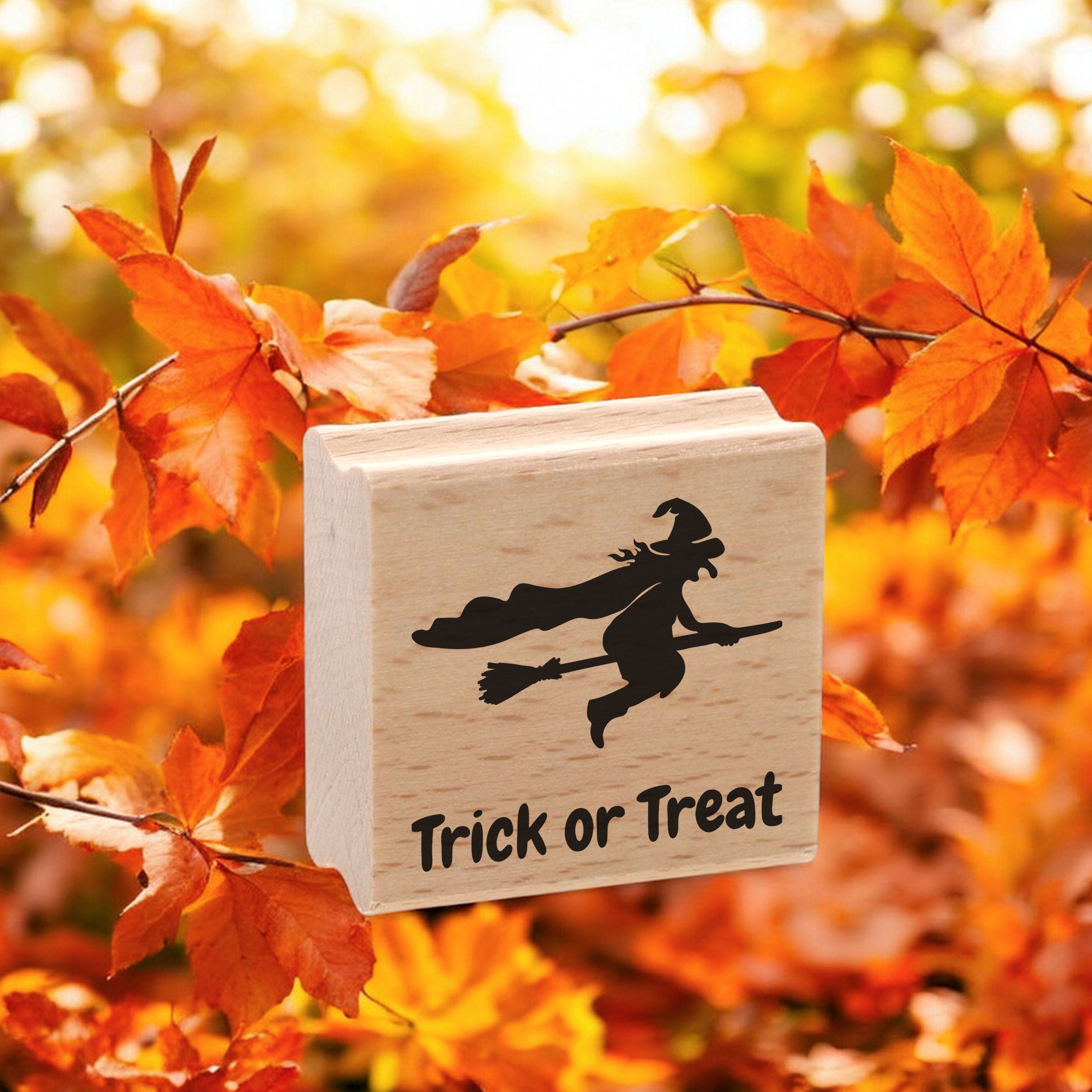 Personalisierbarer Motivstempel Halloween (60x60 mm)
