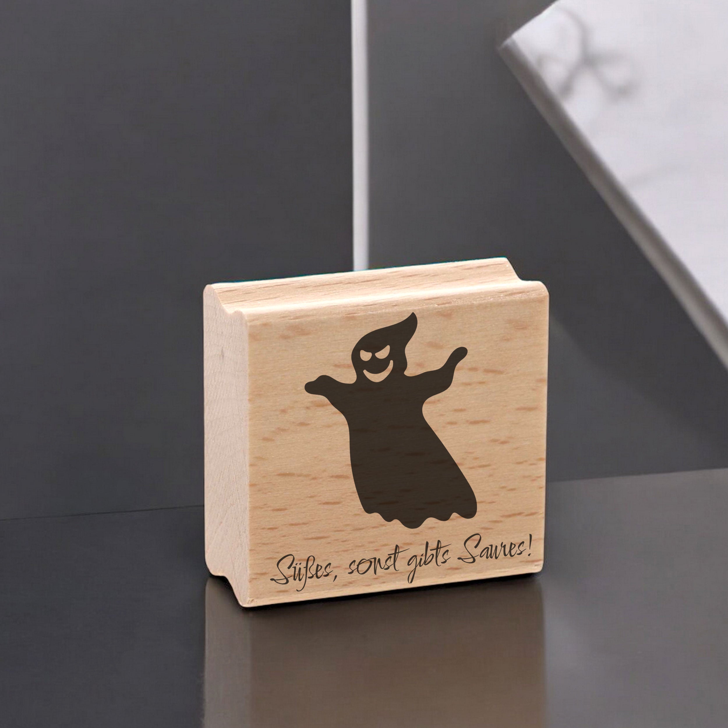 Personalisierbarer Motivstempel Halloween (60x60 mm)