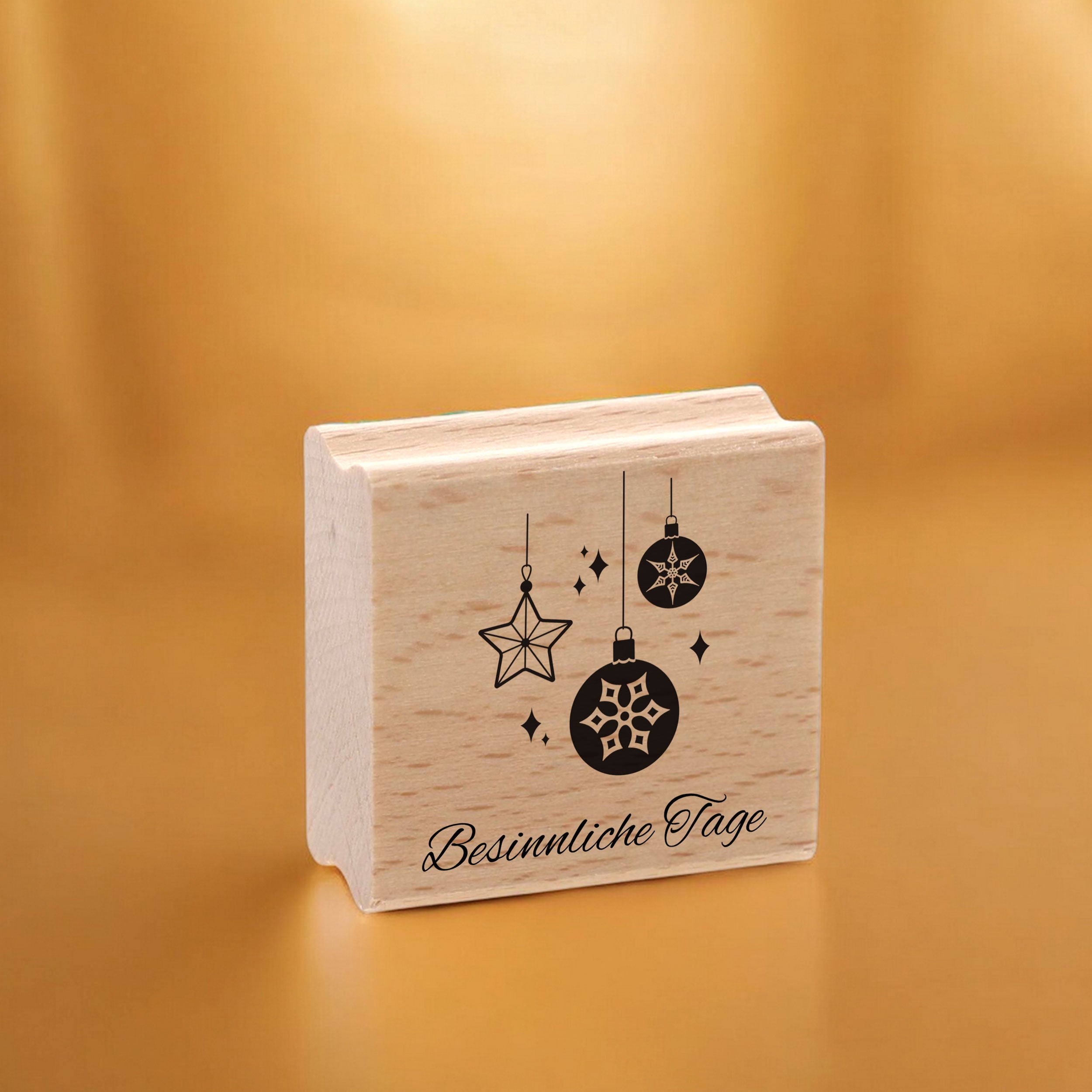 Personalisierbarer Motivstempel Weihnachten (60x60 mm)