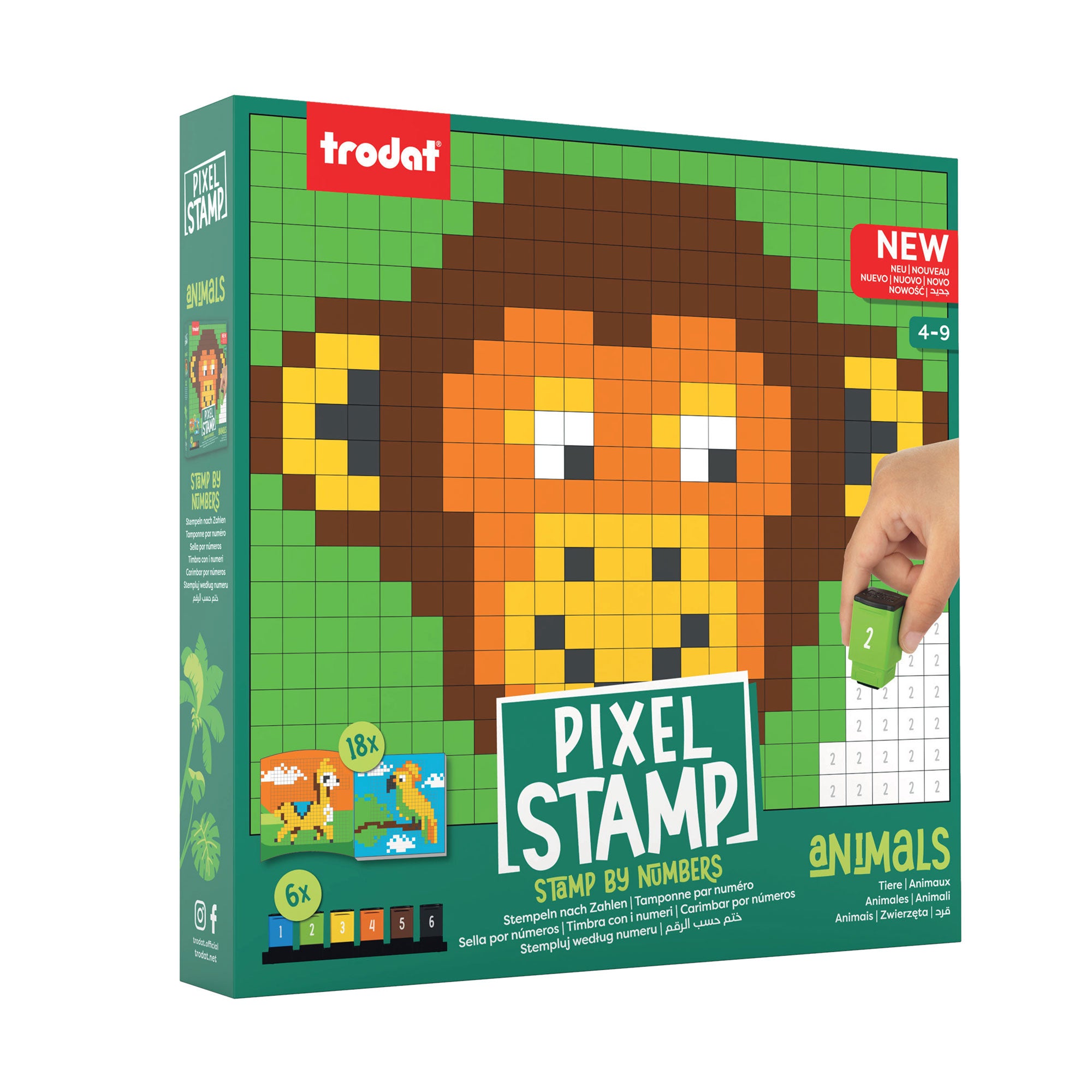 Trodat Pixel Stamps Set – Tiere
