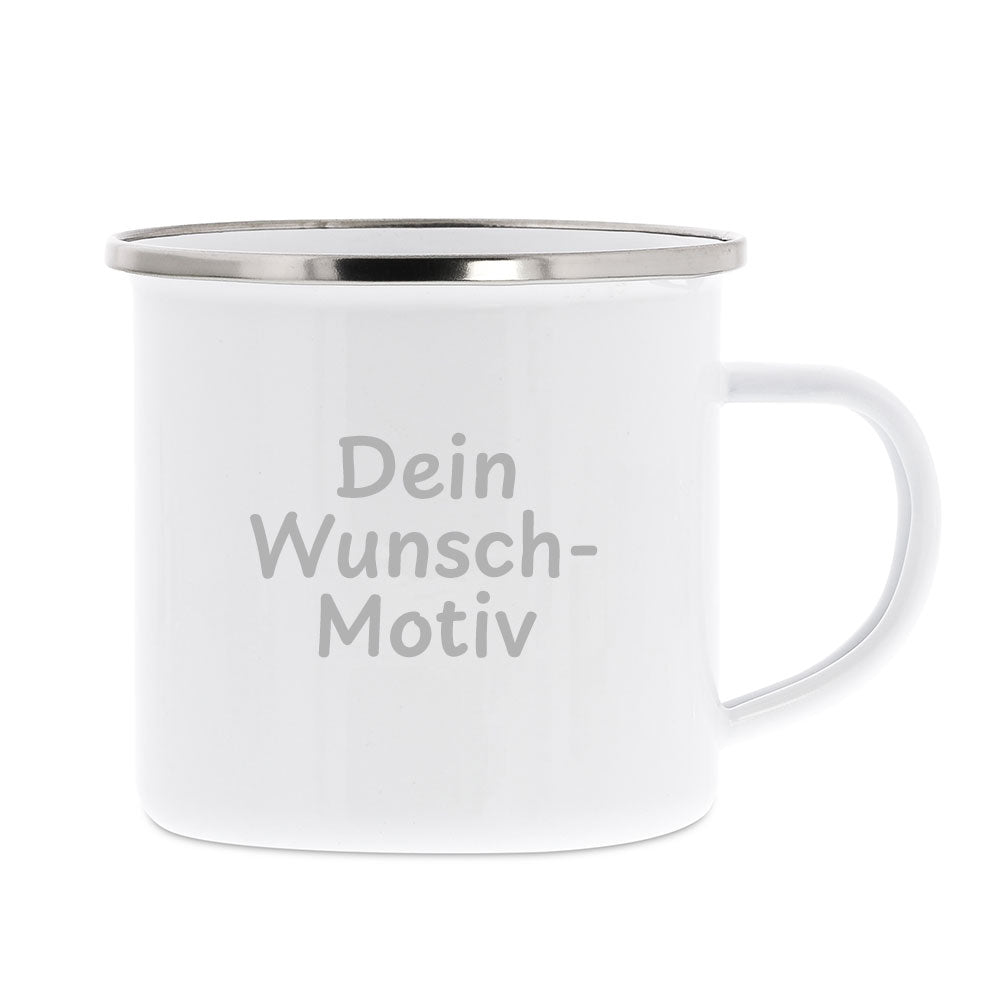 Emaille-Tasse mit Personalisierung