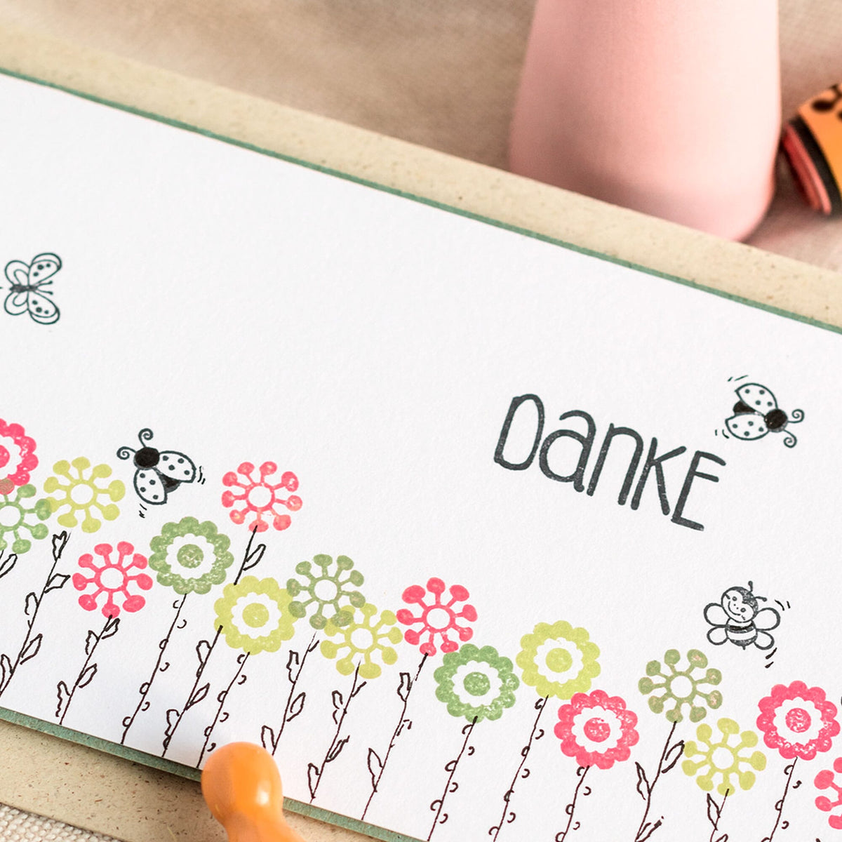 Heyda Motiv-Acrylstempel Set 3 – 3er Set Mit Verschiedenen Motiven, Runde Stempel 30–40 Mm