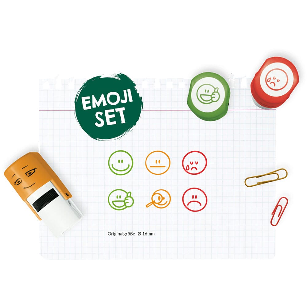 NIO School Lehrerstempel - Emoji SET (6 Stück)