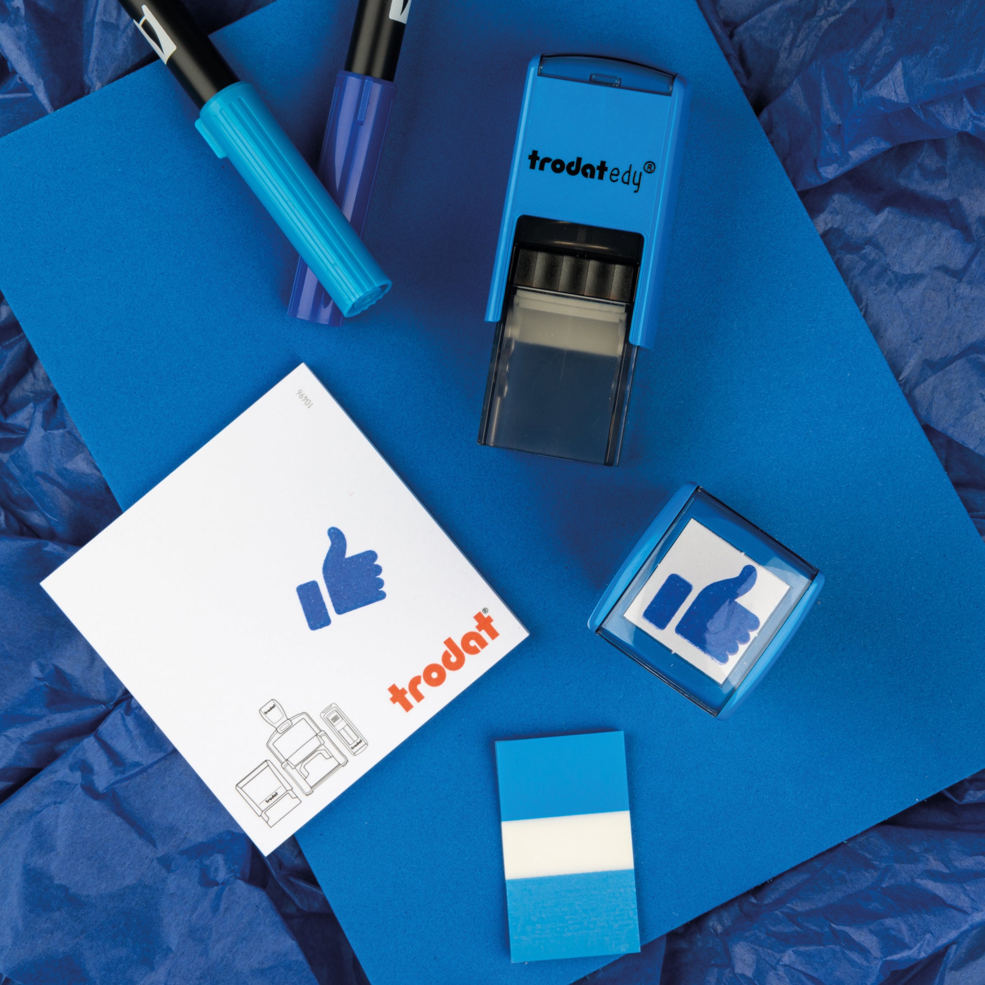 Trodat Edy Flex / Fix - Lehrerstempel mit Motiven & Text