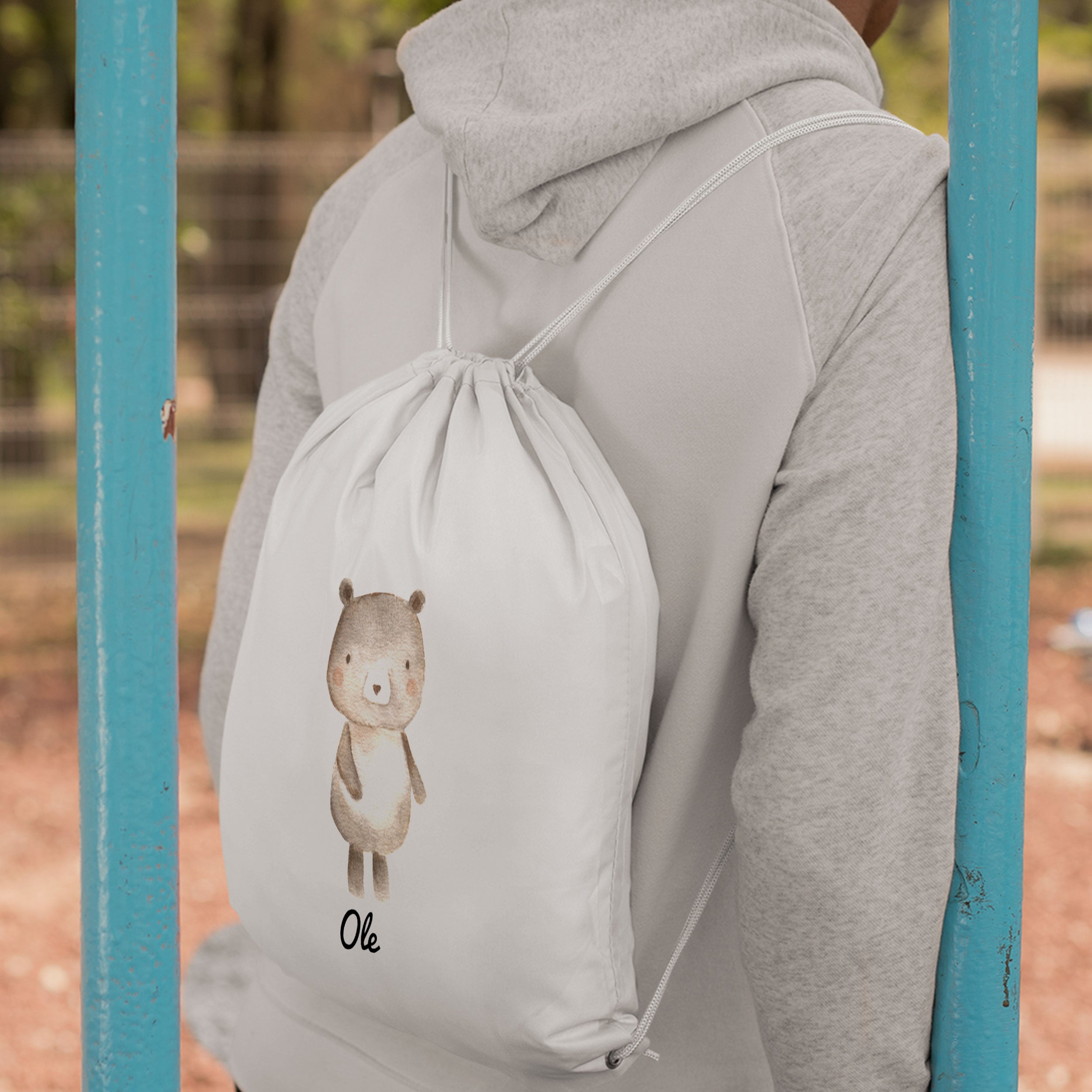 Turnbeutel-Rucksack mit individuellem Druck